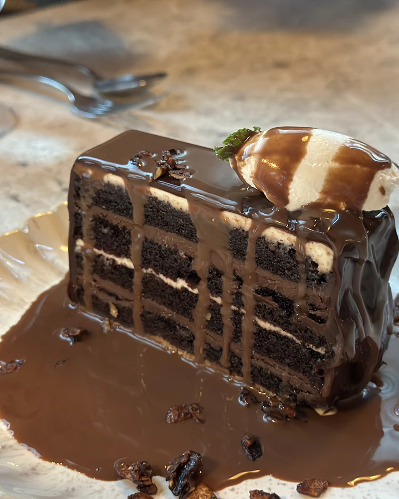 Decadent chocolate pastry